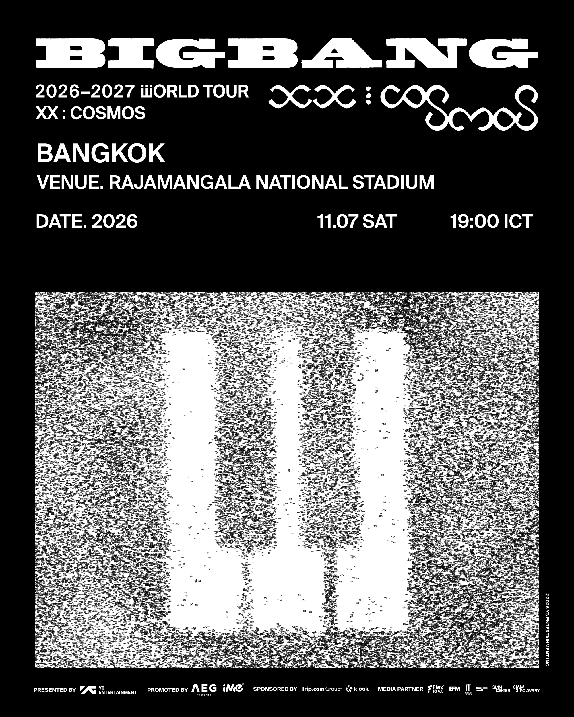 BIGBANG 2026-2027 WORLD TOUR < XX : COSMOS >