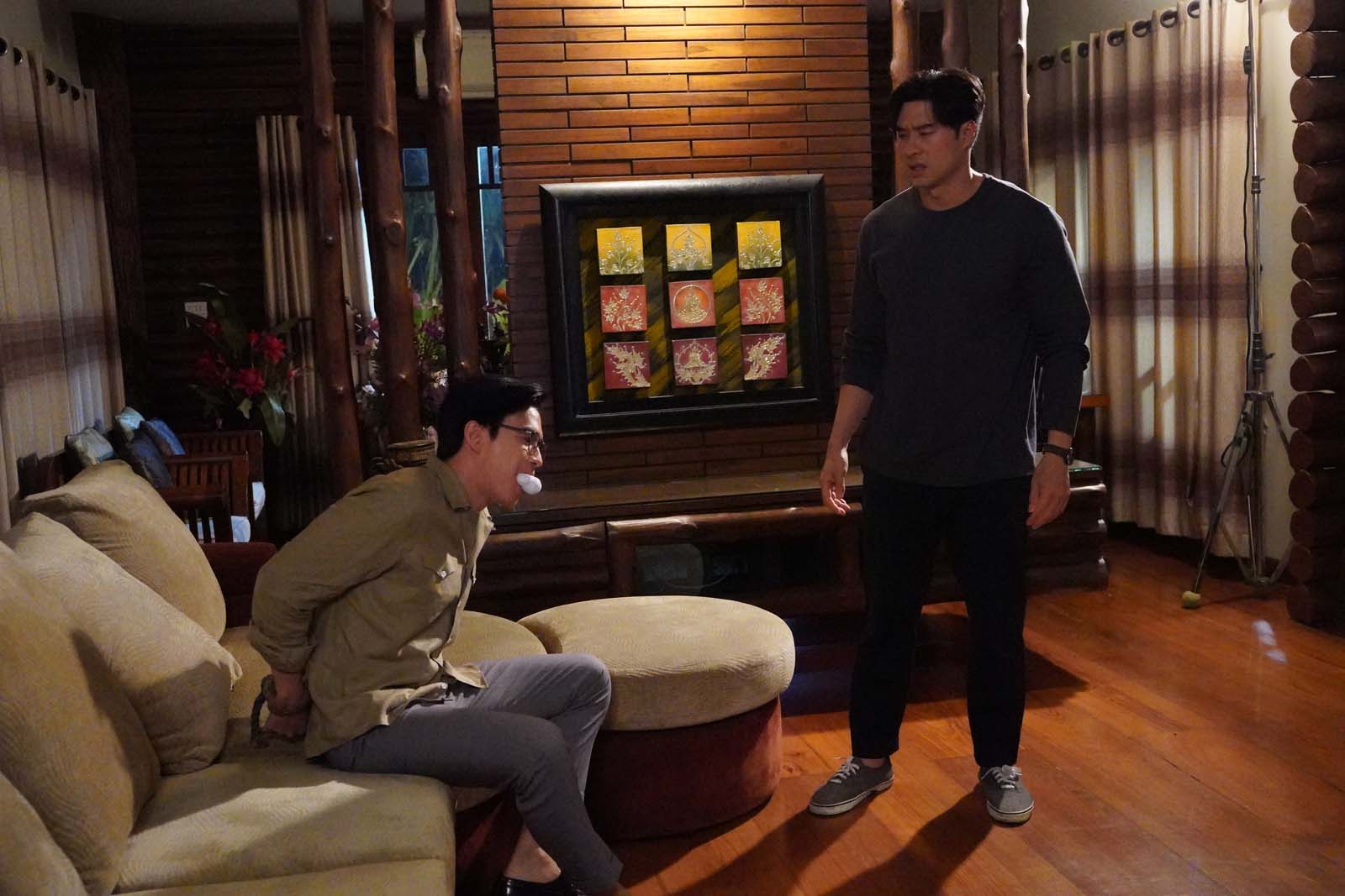 สถานการณ์พลิกผัน! “เก้า” ถูก “บอล” จับล็อกเป็นตัวประกัน  “กระทิง” แท็กทีม “ณ-หยวน” เร่งหาทางช่วยเหลือ ในละคร “เกมส์โกงเกมส์”