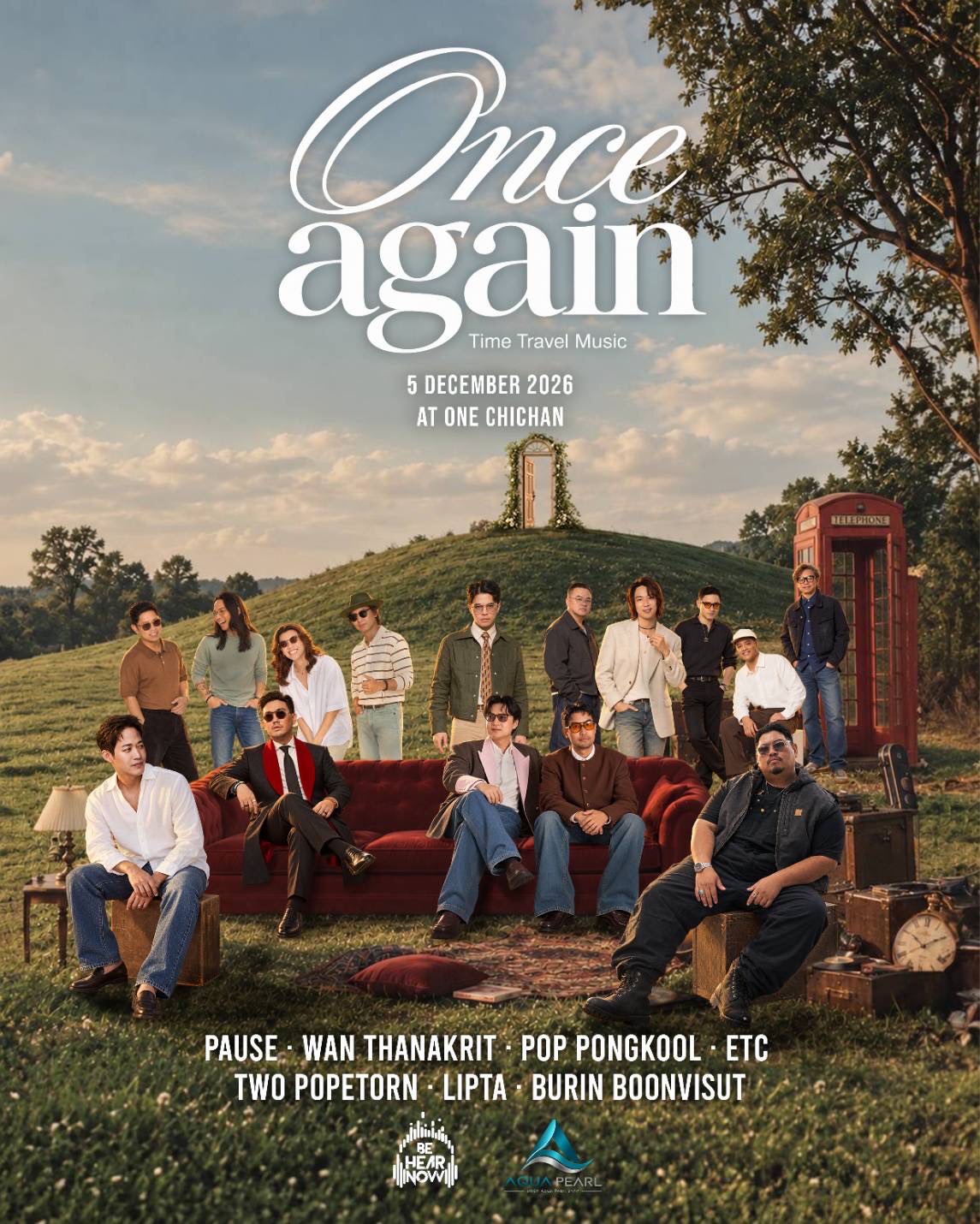 “ONCE AGAIN” ครั้งแรกของเทศกาลดนตรีที่จะพาทุกคนย้อนสู่ “เพลงที่ไม่เคยลืม”  ขนทัพ 7 ศิลปินตัวท็อป ชวนทุกคนร้องเพลงฮิตในความทรงจำด้วยกัน 5 ธ.ค.นี้