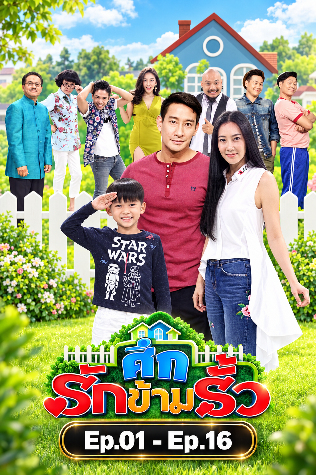 ศึกรักข้ามรั้ว (บ้านสราญแลนด์)